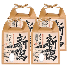 Well Life 悅生活 谷穗 新潟縣料亭專用越息米100%日本直送, 2kg, 4個, 特A級