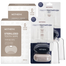 마더케이 멸균 구강티슈 30p + 손가락 칫솔 세트, 2세트