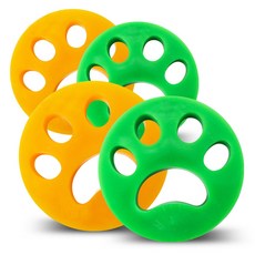 DING DONG PET 寵物除毛洗衣過濾器 圓形 4入, 混合色, 1套