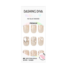 DASHING DIVA 台灣公司貨 M薄型經典美甲片 30個, 閃亮小滴, 1組