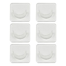 제이라이프 심플캡 압축봉 홀더 4cm X 4cm, 투명, 6개