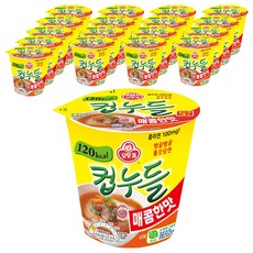 오뚜기 컵누들 매콤한맛 37.8g, 18개
