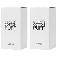 vanav 巴娜維 5層棉質粉撲化妝棉, 40入, 2個