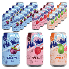 Mathilda 열대과일주스 3종, 24개, 330ml