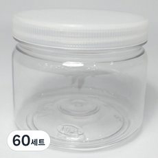 대경 광구 신형 다용도 용기 300g + 캡 투명 세트, 60세트, 용기 + 캡
