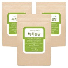 바르게 만든 녹차 분말, 200g, 1개입, 3개
