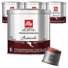 일리 아라비카 셀렉션 과테말라 캡슐커피, 6.7g, 21개입, 4개