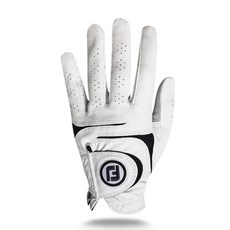 FootJoy 女性用 新 WeatherSof 高爾夫手套 左手用, 1個, 白色