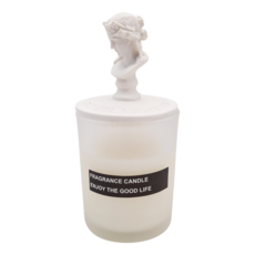 SC優選 植物精油 雕像香氛大豆蠟蠟燭, 阿里阿德 水果誘惑, 130g, 1罐