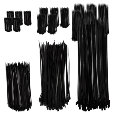 ender 彈性束線帶 大 200p + 中 200p + 小 200p 組, 黑色, 6套