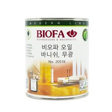 비오파 오일 바니쉬 2051 무광 750ml, 1개