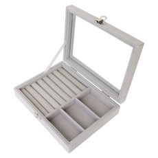HANEE 珠寶飾品收納盒, 灰色F, 1個