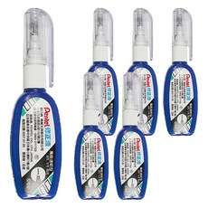 Pentel 飛龍文具 易壓迷你修正液 ZL102, 4.2ml, 6個