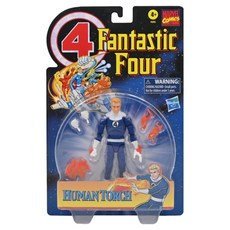 Hasbro 孩之寶 Marvel 漫威 模型 6吋 復古吊卡 驚奇4超人 霹靂火, 1個