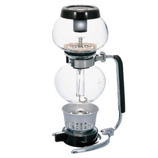 HARIO 好璃奧 摩卡虹吸壺, 透明色 + 銀色 + 黑色, 1個