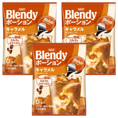 AGF Blendy 濃縮咖啡球 焦糖歐蕾口味, 18g, 6個, 3袋