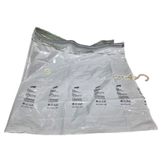 免抽氣掛式真空收納袋 可收納3-5件長款衣服 適用於衣櫥 壁櫥 更衣間, 3件, 1包