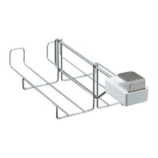 ASVEL 保鮮膜掛架 不鏽鋼材質 耐用易清潔 收納方便不占空間 無需安裝 使用簡單, 銀色, 1個