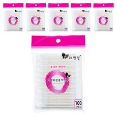 리빙웰 개별포장종이면봉, 100개입, 6개