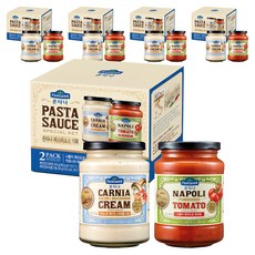폰타나 뽀모도로 토마토 파스타소스 430g + 베이컨&머쉬룸 크림 파스타소스 430g, 860g, 5세트