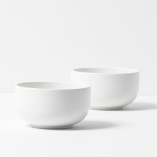 BOWLBOWL 復古大圓碗, 乳白色, 2入