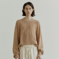 noirer 男士棉質網眼寬鬆版型針織衫