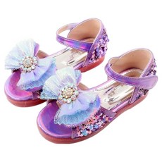 Lulushu 女童用 AD Tinkle Bijou 發光涼鞋 BY135