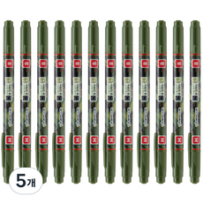 라인플러스 OHP펜 1mm 물펜MB 3.0mm, 빨강, 60개