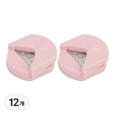 코히모 다용도 코너 라운더 커터기 4W133, 12개, 핑크