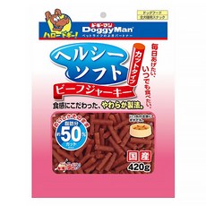 DoggyMan 多格漫 犬用健康低脂短切軟肉條, 牛肉, 420g, 1包