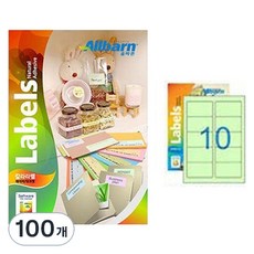 正確標籤紙, 100個, 10格