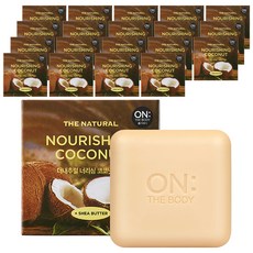 온더바디 더 내추럴 너리싱 비누 코코넛, 90g, 20개