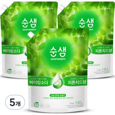순샘 베이킹소다 피톤치드 리필 세제, 1.6L, 15개