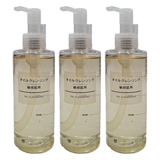 【MUJI 無印良品】敏感肌卸妝油(M) 溫和清潔 適用 深層卸妝保濕。, 200ml, 3瓶