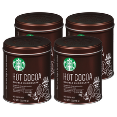 스타벅스 더블 초콜릿 핫 코코아 분말, 198g, 1개입, 4개
