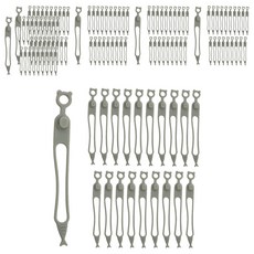 Link Cord 矽膠理線夾 電線整理束帶, 120個, 灰色
