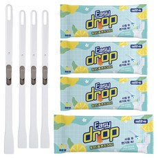 Easy drop 馬桶清潔刷 新款握柄組 檸檬香, 混色, 4套