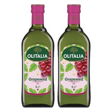 올리타리아 포도씨유, 1L, 2개