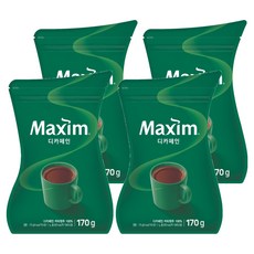 맥심 디카페인 원두커피믹스, 170g, 1개입, 4개