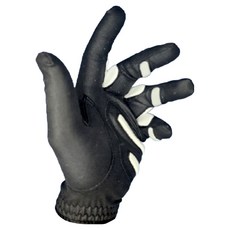 MONKEY GRIP 男性用合成皮 Power Pad 正確擊球 切球 砍球 好打 防滑 機能性 高爾夫手套 左手用, 黑色, 1個