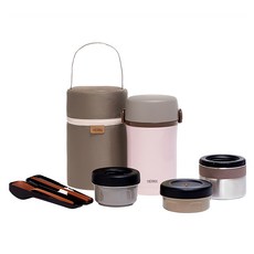 THERMOS 膳魔師 保溫便當盒 TKLF-1200F, 粉色, 1組