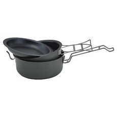 SADOMAIN 仙德曼 露營不沾子母鍋 三件套組合 煎/炒/烤/湯/燉多功能, 1盒