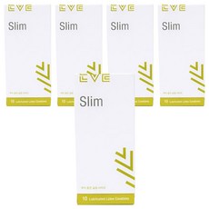 EVE 슬림 콘돔, 10개입, 5개