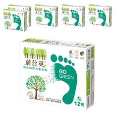 蒲公英 環保抽取衛生紙 100%再生紙漿製造, 12包, 6袋