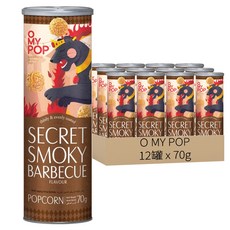 O MY POP 爆米花 BBQ風味, 70g, 12罐