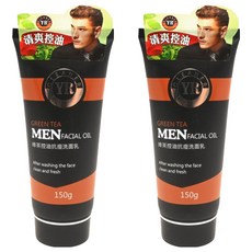 YR 葉璐芝 綠茶控油抗痘洗面乳 男士專用, 150ml, 2條
