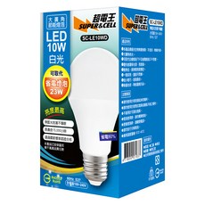 SUPERCELL 超電王 LED燈泡 10W SC-LE10WD, 白光, 1個