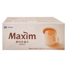 Maxim 麥心 白金經典三合一咖啡, 11.7g, 20條, 1盒