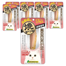 INABA CIAO 啾嚕 高齡貓 燒魚柳條 綠茶消臭成分配合 土佐清水港直接輸送本鰹 肉質柔軟方便吞食, 柴魚片風味, 30g, 6包