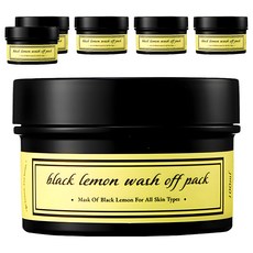 aetem 黑檸檬水洗面膜, 1罐, 6罐